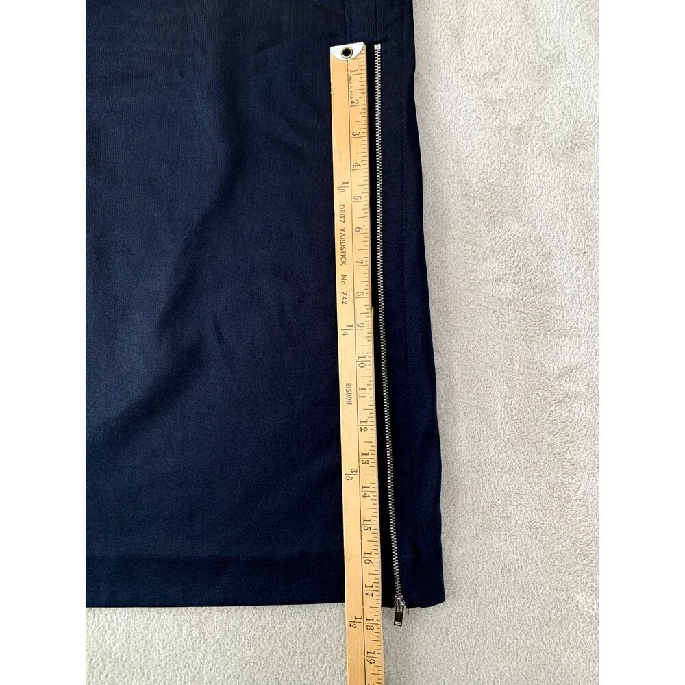 COS Navy Shift Dress Small Sleeveless Minimalist Zipper Detail‎ Modern Workwear